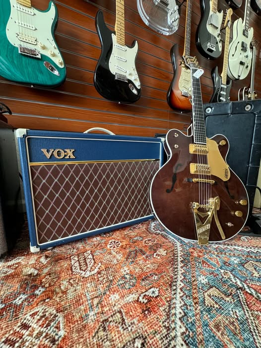 Limited Edition Vox AC15 w Gretsch Country Gentleman at Redwoods Vintage Guitars St. Pete Florida