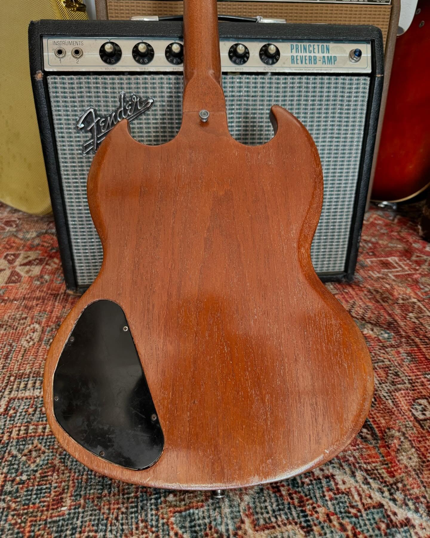 1968 SG Standard, 70’s Princeton Reverb, 63 Fender Pro Amp, 60’s Plush P1000S back at Redwoods Vintage Guitars St. Pete Florida 1968 SG Standard, 70’s Princeton Reverb, 63 Fender Pro Amp, 60’s Plush P1000S back at Redwoods Vintage Guitars St. Pete Florida