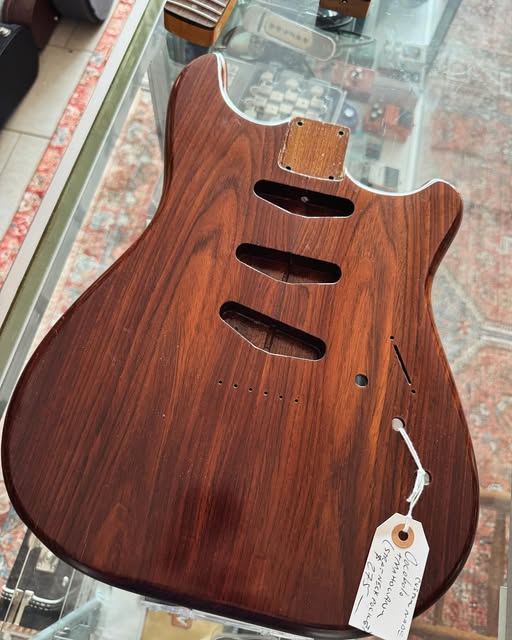 Custom Exotic Luthier Made Body at Redwoods Guitars St.Pete Florida