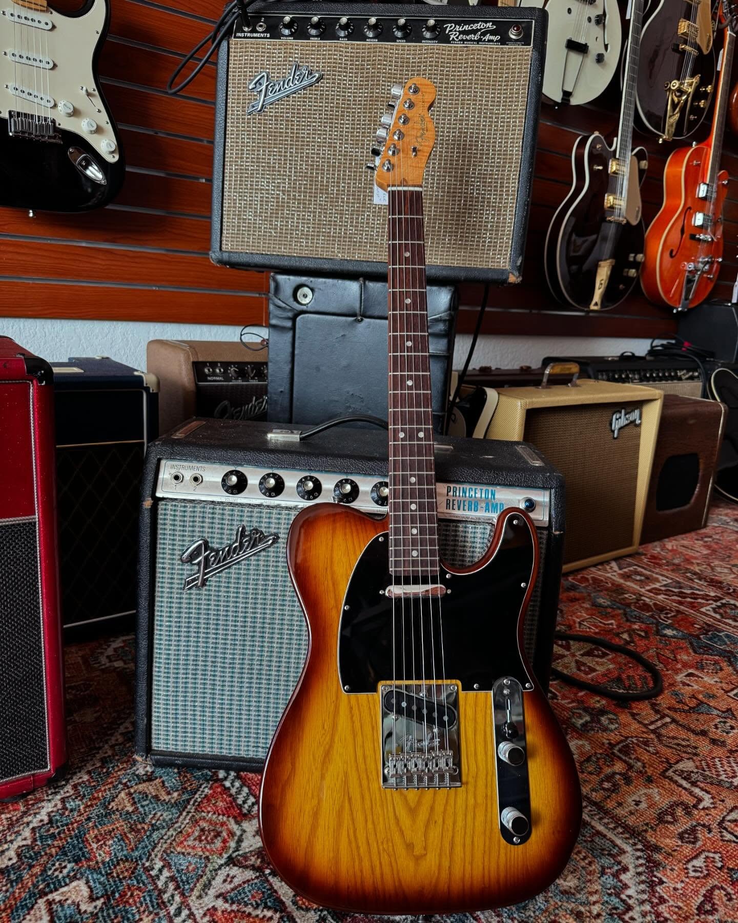 Special Edition USA Fender Telecaster, Cognac Swamp Ash Whole at Redwoods Vintage Guitars St. Pete Florida