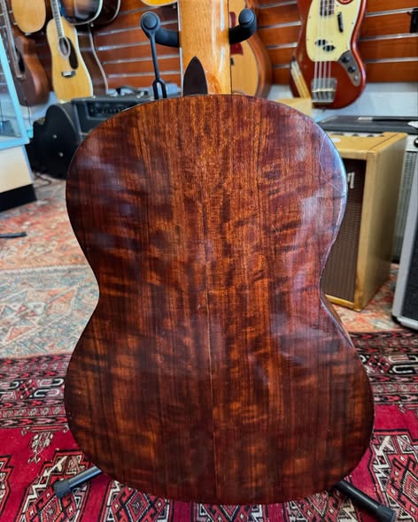 1970’s MIJ Emperador Flame Cherry Classical Acoustic at Redwoods Vintage Guitars St Pete Florida Back 1970’s MIJ Emperador Flame Cherry Classical Acoustic at Redwoods Vintage Guitars St Pete Florida Back