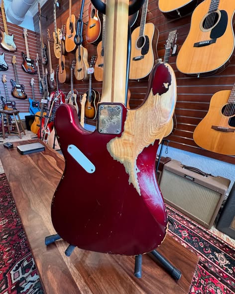 1980 Fender P-Bass Special Candy Apple Burgundy at Redwoods Vintage Guitars St Pete Florida Back 1980 Fender P-Bass Special Candy Apple Burgundy at Redwoods Vintage Guitars St Pete Florida