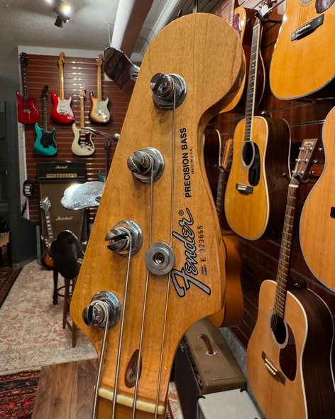 1983 Vintage Fender P Bass Vintage White on White at Redwoods Vintage Guitars St Pete Florida Headstock