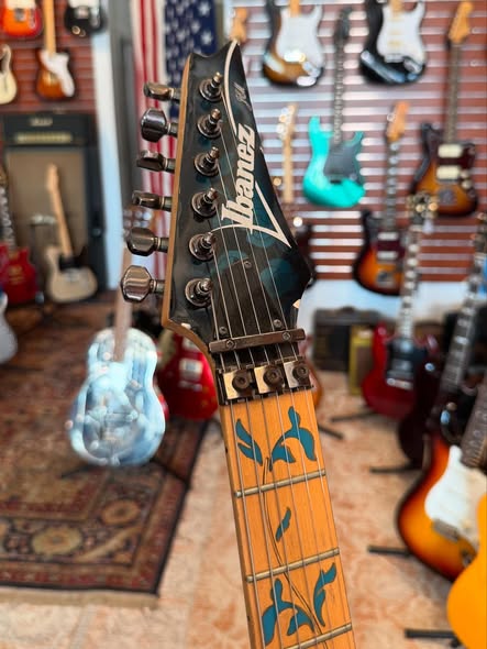 1992 Ibanez JEM77-BFP Blue Flower Pearl at Redwoods Vintage Guitars St Pete Florida