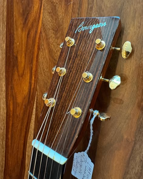 1999 Bourgeois Handmade Luthier’s Choice Model at Redwoods Vintage Guitars St Pete Florida Headstock 1999 Bourgeois Handmade Luthier’s Choice Model at Redwoods Vintage Guitars St Pete Florida Headstock
