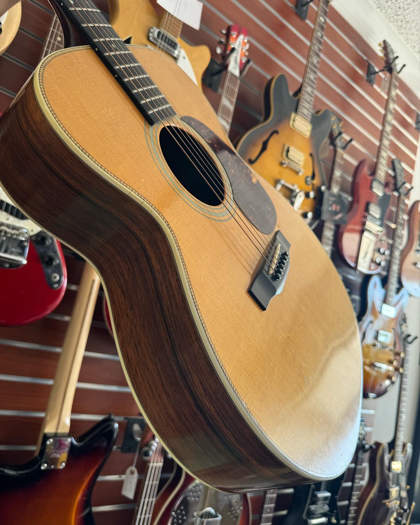Eastman Handmade Orchestra Model Side at Redwoods Vintage Guitars St Pete Florida Eastman Handmade Orchestra Model Side at Redwoods Vintage Guitars St Pete Florida