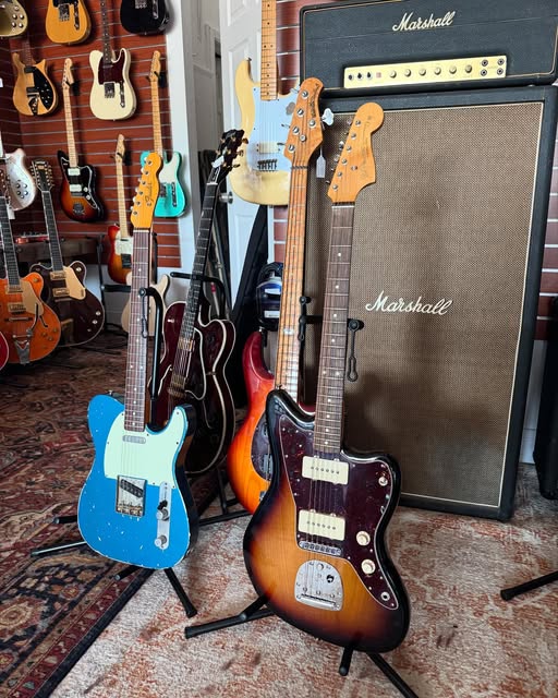 Fender Jazzmaster, K-Line Custom Shop Truxton Aged Tele, 1969 & 1970 Marshall 50wStack at Redwoods Vintage Guitars St Pete Florida