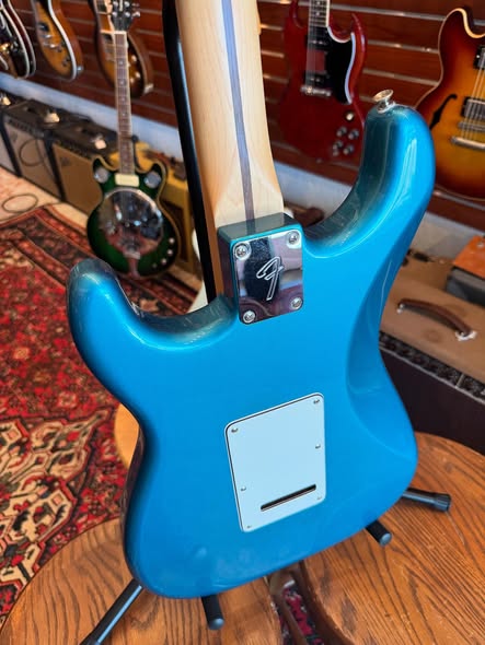 Fender Stratocaster in Lake Placid Blue at Redwoods Vintage Guitars St Pete Florida