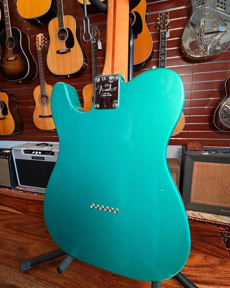 Fender USA Pro Telecaster in Mystic Seafoam at Redwoods Vintage Guitars St Pete Florida Back