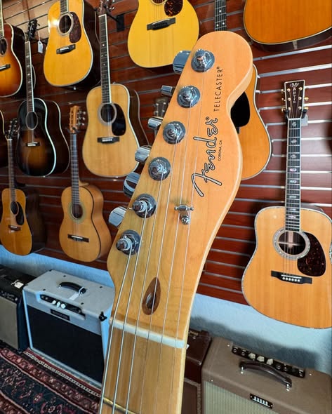 Fender USA Pro Telecaster in Mystic Seafoam at Redwoods Vintage Guitars St Pete Florida Headstock