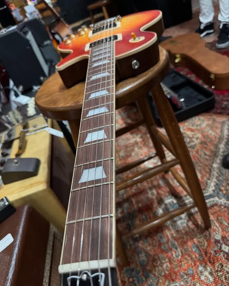 Les Paul Standard Faded Finish at Redwoods Vintage Guitars St Pete Florida Neck