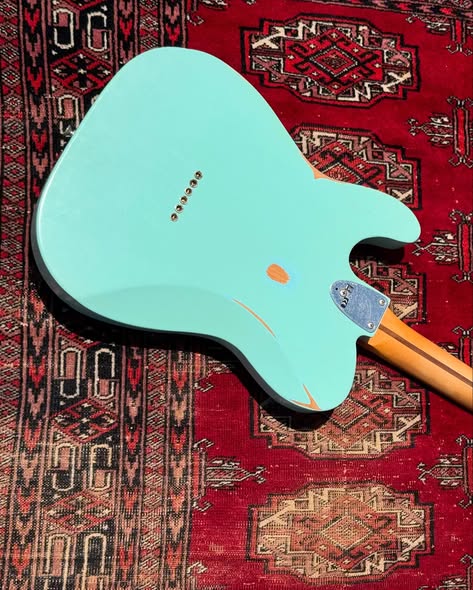 Rare 72’ Telecaster Road Worn in Daphne Blue at Redwoods Vintage Guitars St Pete Florida Back
