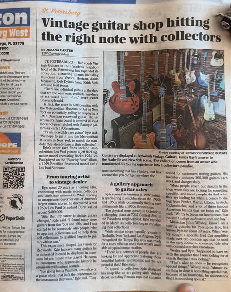 Redwoods Vintage in the St.Pete Beacon
