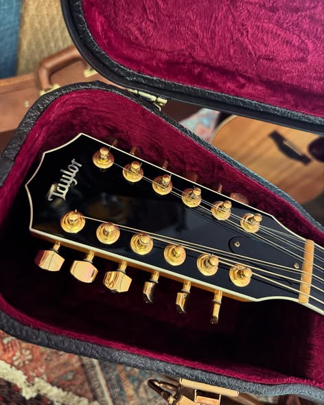 Taylor 654CE w Flame Maple Neck at Redwoods Vintage Guitars St Pete Florida Headstock
