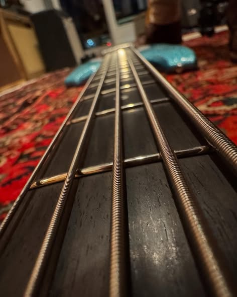 USA Ernie Ball Music Man Bongo Bass at Redwoods Vintage Guitars St Pete Florida Neck