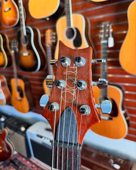 USA PRS Semi Hollow McCarty Flame Maple Top at Redwoods Vintage Guitars St Pete Florida Headstock