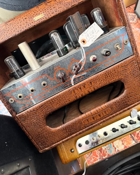 Vintage Supro 1950’s Chicago Amp at Redwoods Vintage Guitars St Pete Florida Back