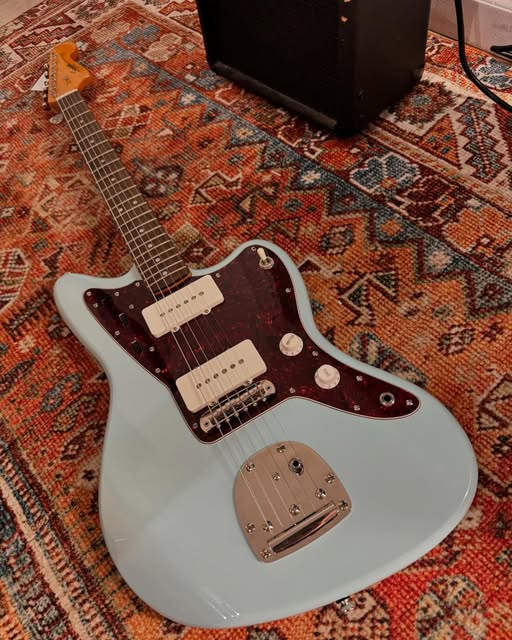 Vintage Vibe 60’s Fender Squier Jazzmaster at Redwoods Vintage Guitars St Pete Florida