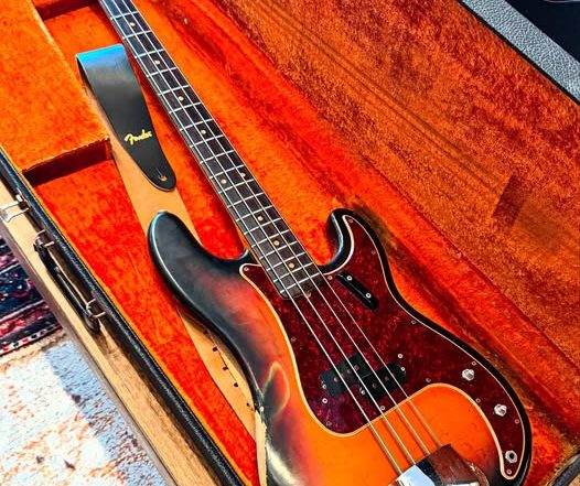 1966 Fender P Bass at Redwoods Vintage Guitars St Pete Florida