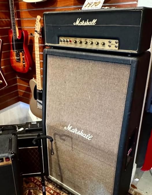 1970 Marshall 50w Head with a 1969 Cab