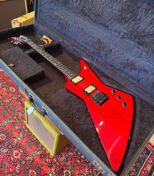 1983 USA Custom Dean Z Signed by 90’s Era Lynard Skynyrd at Redwoods Vintage Guitars St Pete Florida