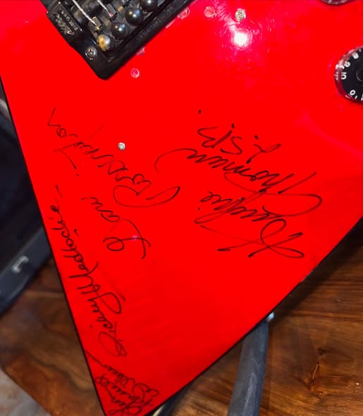 1983 USA Custom Dean Z Signed by 90’s Era Lynard Skynyrd at Redwoods Vintage Guitars St Pete Florida
