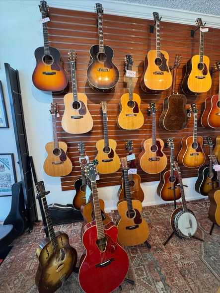Acoustics Dec at Redwoods Vintage Guitars St Pete Florida
