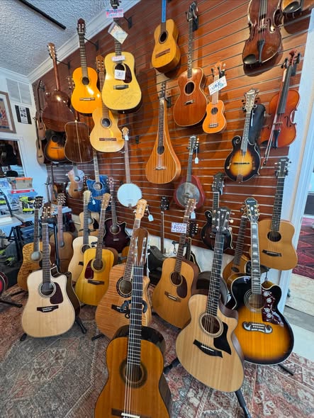 Acoustics Dec at Redwoods Vintage Guitars St Pete Florida