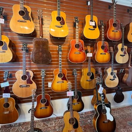 Acoustics Dec at Redwoods Vintage Guitars St Pete Florida