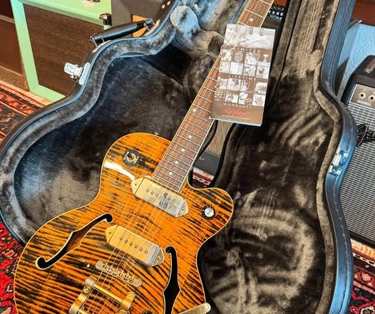 Epiphone WildKat Tiger Yellow at Redwoods Vintage Guitars St Pete Florida