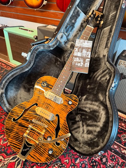 Epiphone WildKat Tiger Yellow at Redwoods Vintage Guitars St Pete Florida