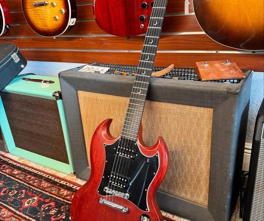 Gibson SG Crescent Moon Ebony Fretboard at Redwoods Vintage Guitars St Pete Florida