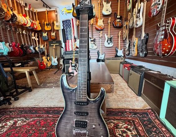 Ibanez SA360FM Flamed Maple Grey at Redwoods Vintage Guitars St Pete Florida