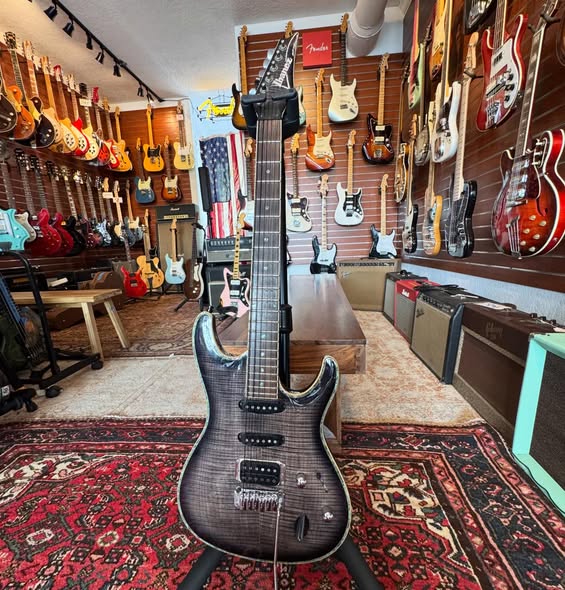 Ibanez SA360FM Flamed Maple Grey at Redwoods Vintage Guitars St Pete Florida