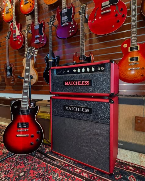 Matchless Amps Clubman 35 + Head Ruby Red