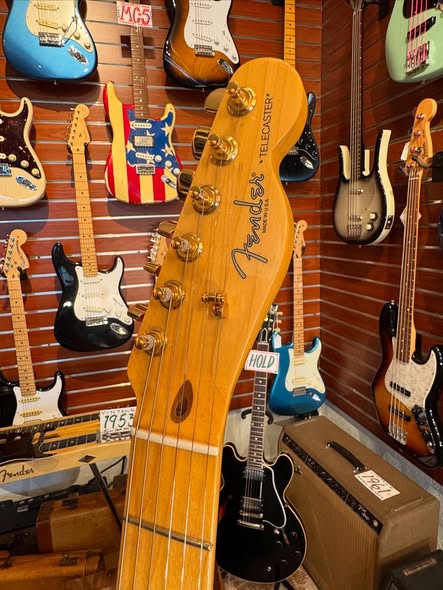 USA Fender Thinline Brown Burst at Redwoods Vintage Guitars St Pete Florida Headstock USA Fender Thinline Brown Burst at Redwoods Vintage Guitars St Pete Florida