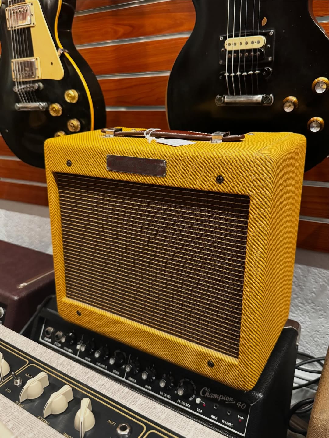 Fender 57 Tweed Champ amp at Redwoods Guitar Store Tampa St.Pete Florida