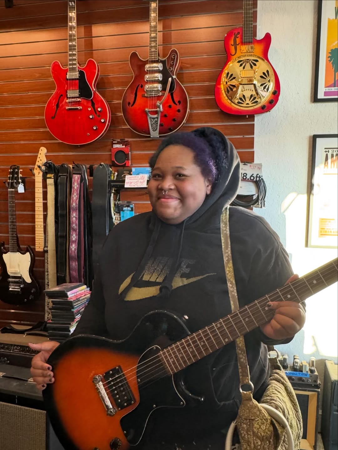Artarya got her first guitar here, we’re always stoked to find the right guitar for a beginner. Artarya got her first guitar here, we’re always stoked to find the right guitar for a beginner.