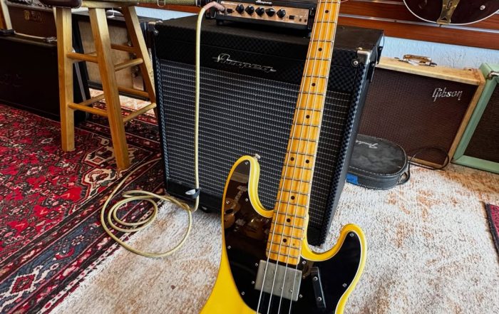 Vintage Fender TeleBass ! Vintage 1973 Fender Telecaster Bass at Redwoods Vintage Guitar Store St.Pete Tampa Florida.